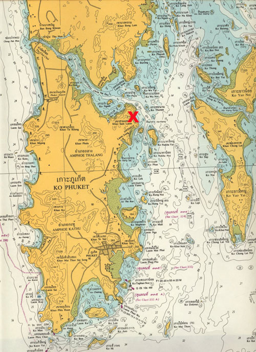Carte de Phuket